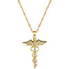 Women's Stainless Steel And Copper Necklace With Geometric Pattern And Electroplating Treatment