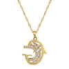 Women's Stainless Steel And Copper Necklace With Geometric Pattern And Electroplating Treatment