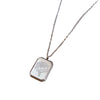 Women's Stainless Steel And Copper Necklace With Geometric Pattern And Electroplating Treatment