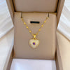 Women's Stainless Steel And Copper Necklace With Geometric Pattern And Electroplating Treatment