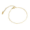 Women's Stainless Steel And 18K Electroplated Wave Pattern Jewelry Bracelet