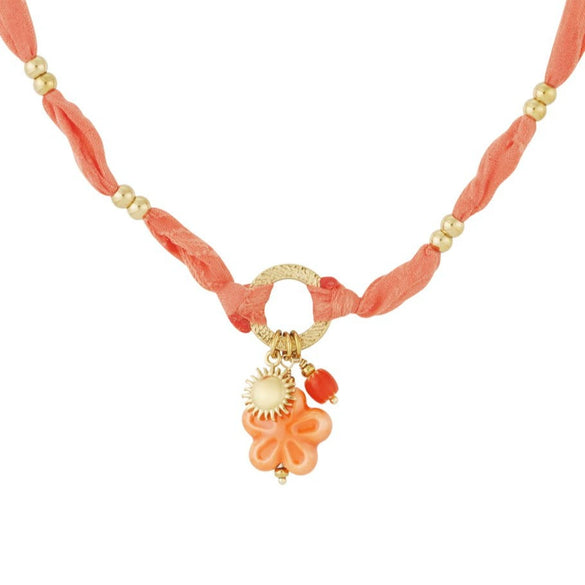 Women's Stainless Steel And Liuli Jewelry With Flower And Geometric Pattern Electroplated Woven Rope Gradient Star Bracelet And Necklace