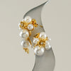 Women's Stainless Steel And Pearl Earrings With Irregular Light Luxury Design