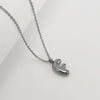 Women's 316L Stainless Steel And 316L Stainless Steel Chubby Bubble Letter Pendant Necklace With Electroplating