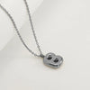 Women's 316L Stainless Steel And 316L Stainless Steel Chubby Bubble Letter Pendant Necklace With Electroplating
