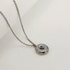 Women's 316L Stainless Steel And 316L Stainless Steel Chubby Bubble Letter Pendant Necklace With Electroplating