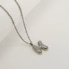 Women's 316L Stainless Steel And 316L Stainless Steel Chubby Bubble Letter Pendant Necklace With Electroplating