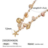 Women's Stainless Steel And Titanium Steel Electroplated Starfish Shell Necklace Beaded Accessories