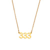 Women's Stainless Steel And Titanium Steel Fashion Jewelry Geometric Cutting Pendant Necklace With Numbers