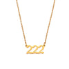 Women's Stainless Steel And Titanium Steel Fashion Jewelry Geometric Cutting Pendant Necklace With Numbers