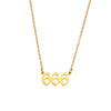 Women's Stainless Steel And Titanium Steel Fashion Jewelry Geometric Cutting Pendant Necklace With Numbers