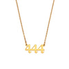 Women's Stainless Steel And Titanium Steel Fashion Jewelry Geometric Cutting Pendant Necklace With Numbers