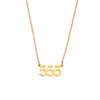 Women's Stainless Steel And Titanium Steel Fashion Jewelry Geometric Cutting Pendant Necklace With Numbers