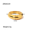 Women's Stainless Steel And Titanium Steel Finger Bracelet And Ring Jewelry With Geometric Style Heart Water Drop Bell Pattern Electroplating