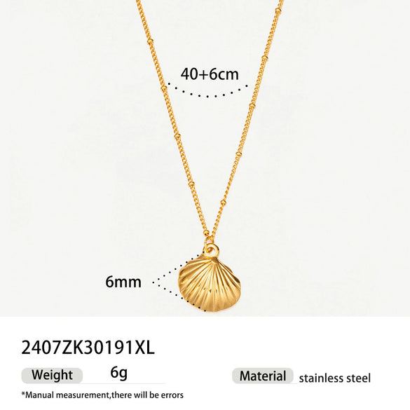 Women's Stainless Steel And Titanium Steel Five Pointed Star Necklace With Electroplating Treatment