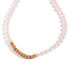 Women's Stainless Steel And Titanium Steel Geometric Beaded Bracelet And Necklace Set With Electroplating