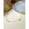 Women's Stainless Steel And Titanium Steel Geometric Electroplated Necklace Jewelry Accessories