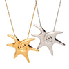 Women's Stainless Steel And Titanium Steel Geometric Style Light Luxury Highend Clavicle Chain Necklace With Electroplating