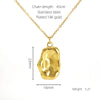 Women's 316L Stainless Steel And 316L Stainless Steel Irregular Shell Clavicle Chain Necklace With Geometric Pattern And Electroplating Treatment