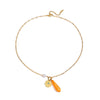 Women's Stainless Steel And Titanium Steel Jewelry Necklace With Electroplating Design