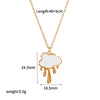 Women's Stainless Steel And Titanium Steel Jewelry Set With Geometric Love Shape And Stars Sun And Moon Clouds Universe Pattern Electroplated Highend Style