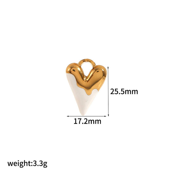 Women's Stainless Steel And Titanium Steel Jewelry Set With Geometric Love Shape And Stars Sun And Moon Clouds Universe Pattern Electroplated Highend Style