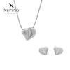Women's Stainless Steel And Titanium Steel Jewelry Set With Heart Water Drop Bell Pattern Electroplated Design