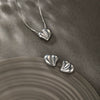 Women's Stainless Steel And Titanium Steel Jewelry Set With Heart Water Drop Bell Pattern Electroplated Design