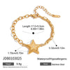 Women's Stainless Steel And Titanium Steel Jewelry With Geometric Pattern Of Stars Sun Moon Clouds Universe Electroplated Earrings And Necklace