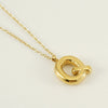 Women's 316L Stainless Steel And 316L Stainless Steel Letter Pendant Clavicle Chain With Electroplating Hiphop Style