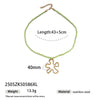 Women's Stainless Steel And Titanium Steel Ocean Element Shell Colorful Rope Pendant Necklace With Animal And Zodiac Shapes And Electroplating Design Jewelry