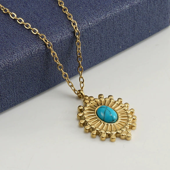 Women's 316L Stainless Steel And 316L Stainless Steel Simple Geometric 18K Gold Plated Electroplated Cross Chain Jewelry Pendant Necklace