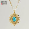 Women's 316L Stainless Steel And 316L Stainless Steel Simple Geometric 18K Gold Plated Electroplated Cross Chain Jewelry Pendant Necklace