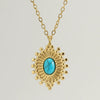 Women's 316L Stainless Steel And 316L Stainless Steel Simple Geometric 18K Gold Plated Electroplated Cross Chain Jewelry Pendant Necklace
