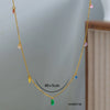 Women's Stainless Steel And Titanium Steel U Shape Pendant O Shaped Chain Necklace With Electroplating Simple Style