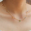 Women's Stainless Steel And Titanium Steel U Shape Pendant O Shaped Chain Necklace With Electroplating Simple Style