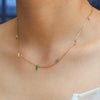 Women's Stainless Steel And Titanium Steel U Shape Pendant O Shaped Chain Necklace With Electroplating Simple Style