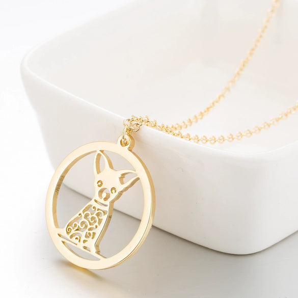 Women's Stainless Steel Animal Zodiac Pendant Necklace With Electroplated O Chain And Simple Cartoon Style