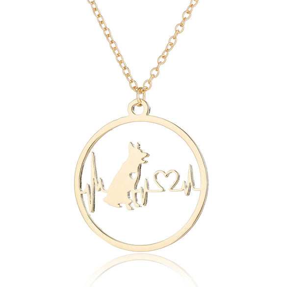 Women's Stainless Steel Animal Zodiac Pendant Necklace With Geometric Round Heart Design And Electroplated Finish