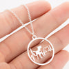 Women's Stainless Steel Animal Zodiac Pendant Necklace With Geometric Round Heart Design And Electroplated Finish