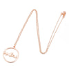Women's Stainless Steel Animal Zodiac Pendant Necklace With Geometric Round Heart Design And Electroplated Finish