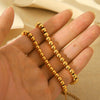 Women's Stainless Steel Ball Chain Bracelet With Geometric Pattern And Electroplating Treatment