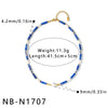 Women's Stainless Steel Bamboo Bead And Pearl Inlaid Geometric Necklace With 18K Gold Vacuum Plating