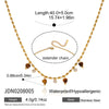 Women's Stainless Steel Beaded Cross Necklace With Natural Tiger Eye Stone Pendant And Geometric Pvd Gold Plated Chain