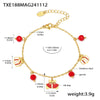 Women's Stainless Steel Bell Necklace And Bracelet Set With Electroplated Finish Light Luxury Fashion Jewelry