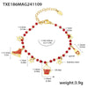 Women's Stainless Steel Bell Necklace And Bracelet Set With Electroplated Finish Light Luxury Fashion Jewelry