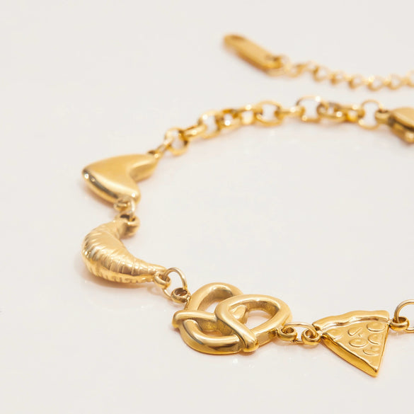 Women's Stainless Steel Bow Electroplated Bracelet