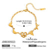 Women's Stainless Steel Bow Electroplated Bracelet