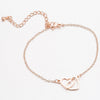 Women's Stainless Steel Bracelet With Double Heart Pendants And Electroplated Finish Simple Romantic Jewelry Design