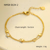 Women's Stainless Steel Bracelet With Electroplating And Love Zircon Design